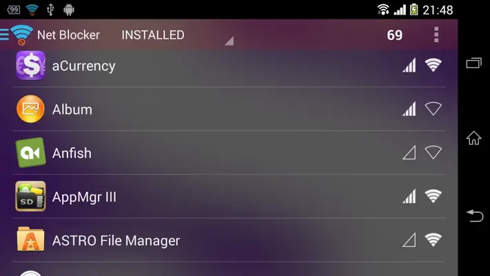 Net Blocker android App screenshot 0