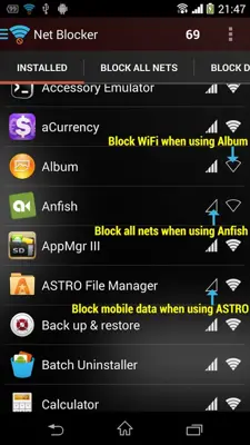 Net Blocker android App screenshot 4